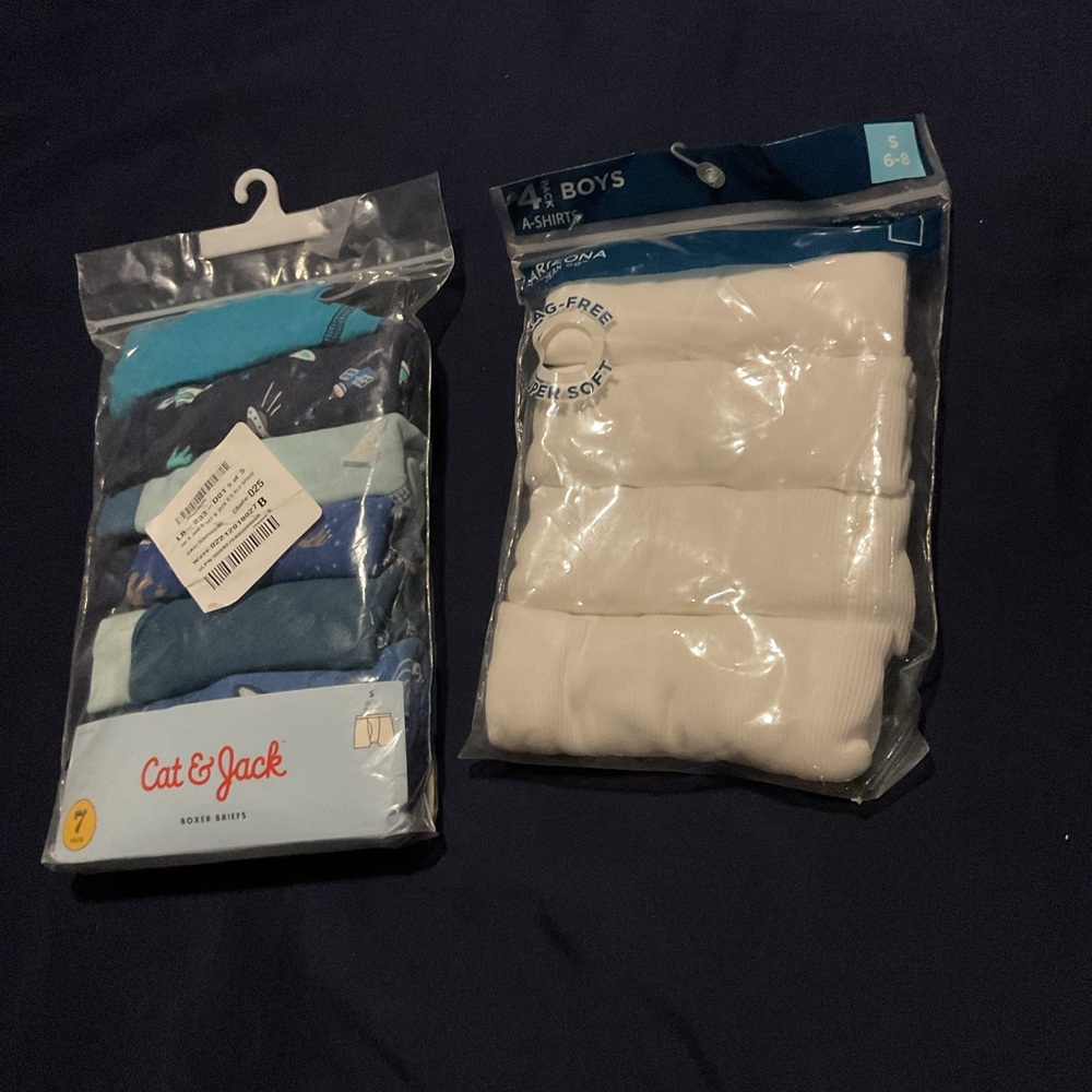 Boys underwear & muscle shirt packs bundle Size 6-8 T New in Packages